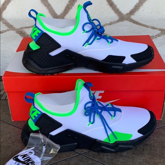 NIKE AIR HUARACHE DRIFT white/black-blue-nebula Me - Picture 16 of 16